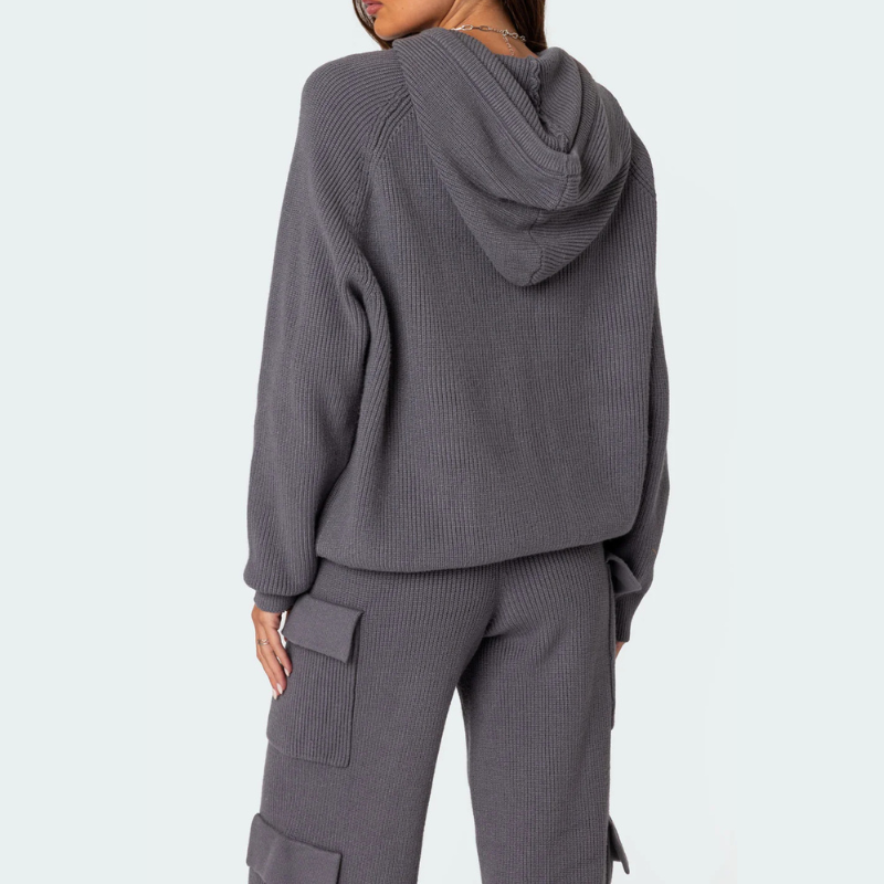 Strick-Cargo-Loungewear-Set
