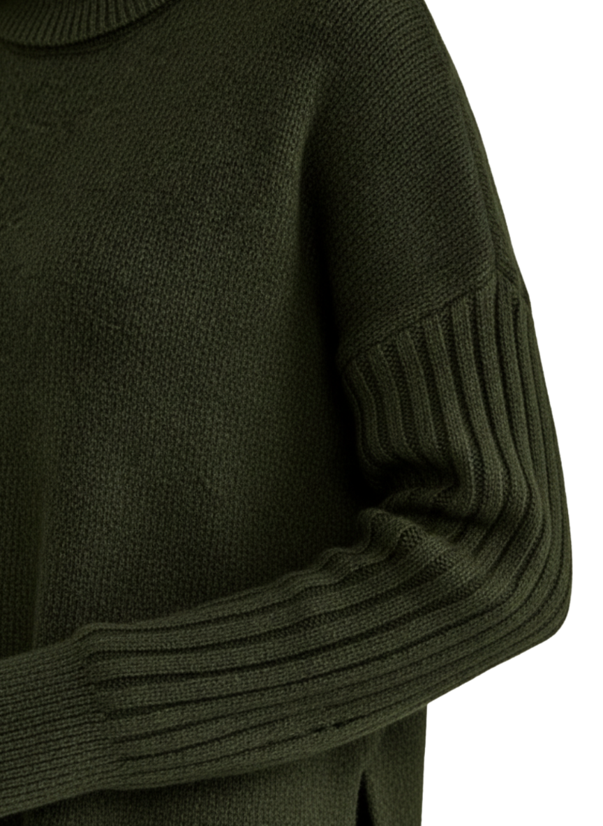 Liv | Elegant langer Rollkragenpullover