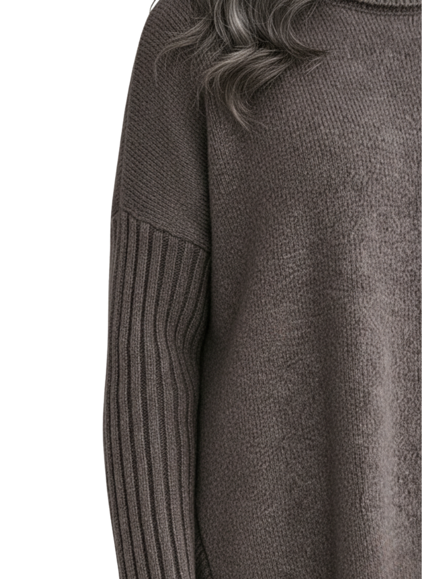 Liv | Elegant langer Rollkragenpullover