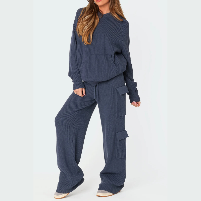 Strick-Cargo-Loungewear-Set