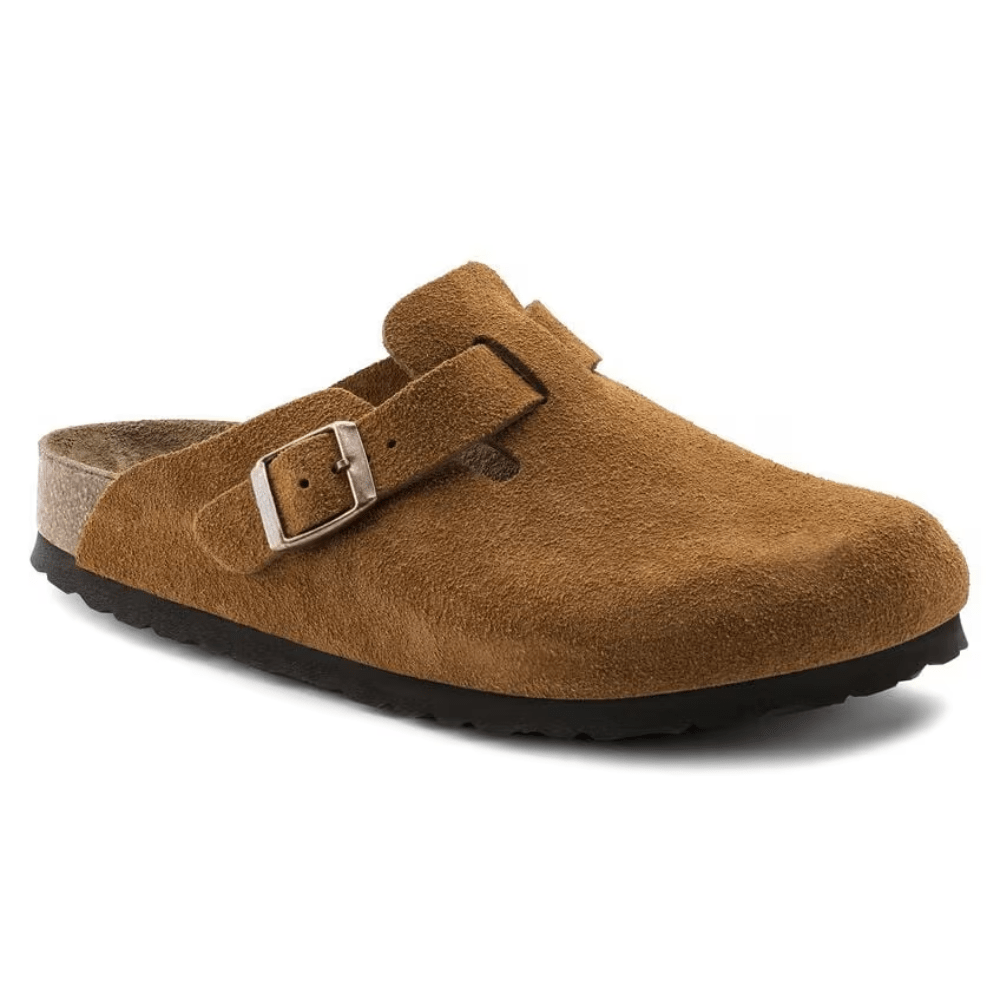 Boston Suede Taupe – Soft Footbed