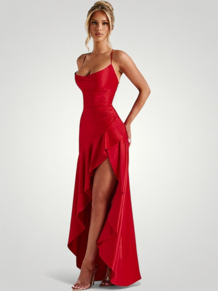 Maxikleid Sommer mit Fließendem Schnitt