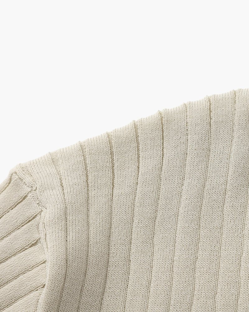 Premium Ribbed Knit Polo