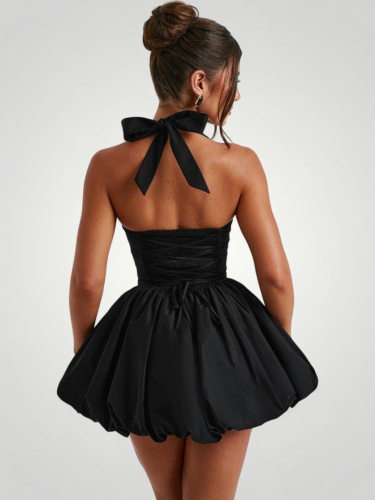 Verspieltes Mini-Kleid mit Puffball-Skirt